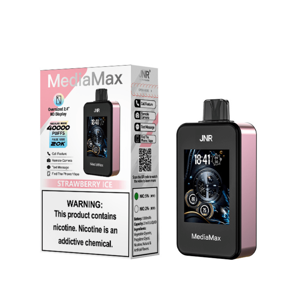 JNR Media Max 40,000 Puffs Disposable Vape - Pack Of 5 - #Vapewholesalesupplier#