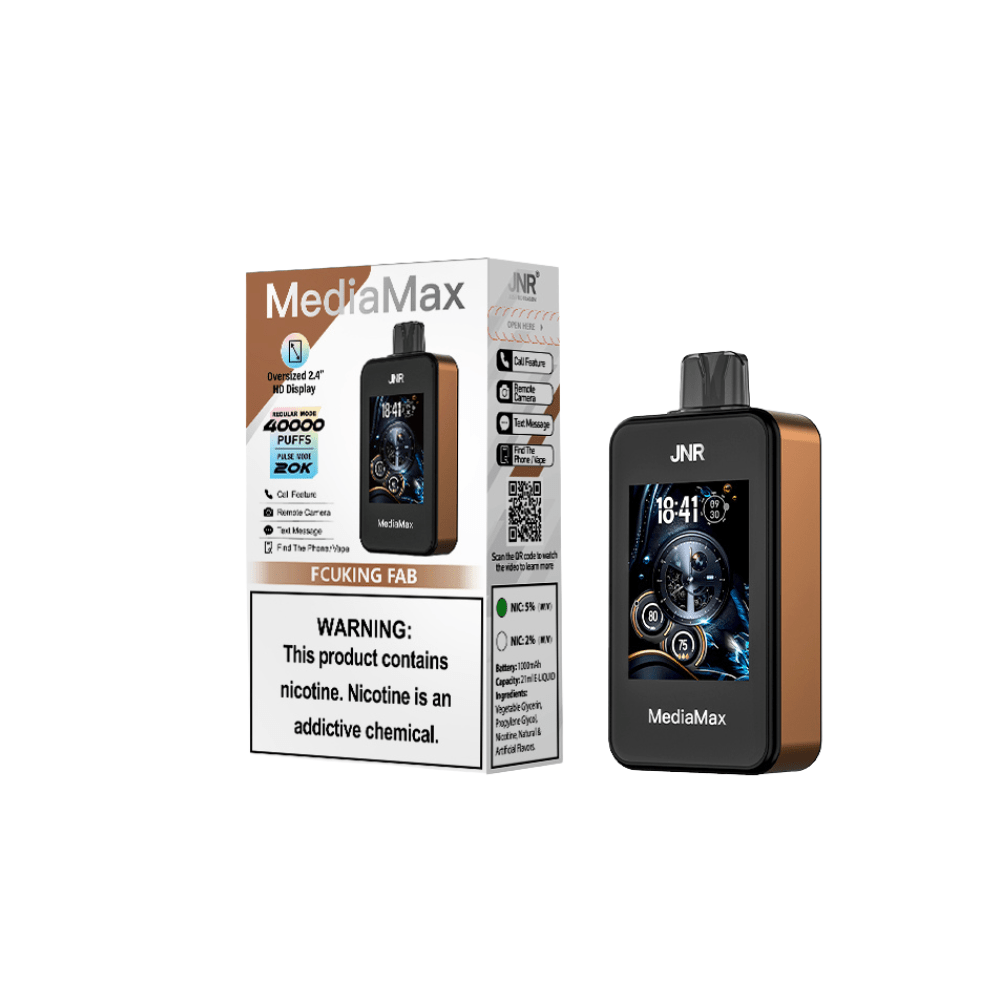 JNR Media Max 40,000 Puffs Disposable Vape - Pack Of 5 - #Vapewholesalesupplier#
