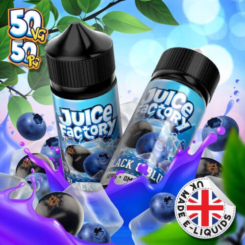 Juice Factory E-Liquid 100ml E-liquids-Black & Blue-vapeukwholesale