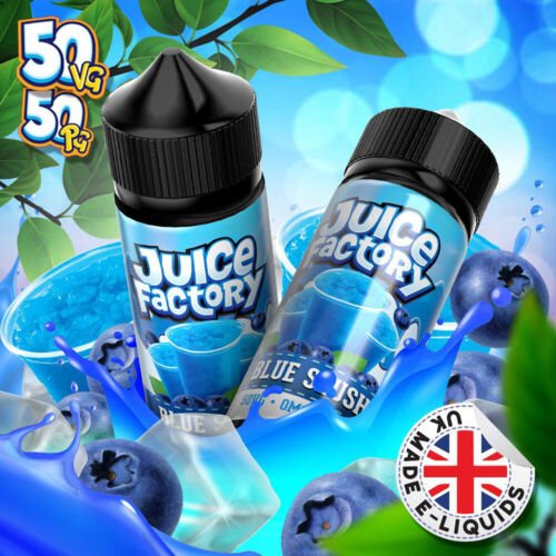 Juice Factory E-Liquid 100ml E-liquids-Blue Slush-vapeukwholesale