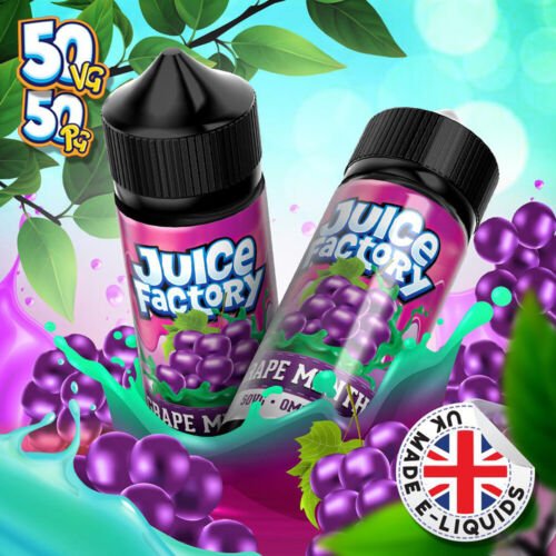 Juice Factory E-Liquid 100ml E-liquids-Grape Menthol-vapeukwholesale