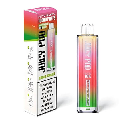 Juicy Pod Nova Max 10000 Disposable Device  20MG Box Of 5, Summer Romance