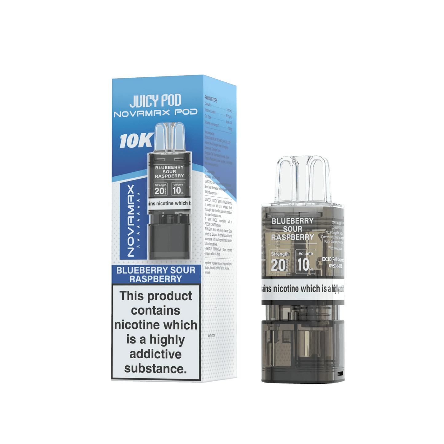 Juicy Pod Novamax 10k Replacement Pods - 10 pack