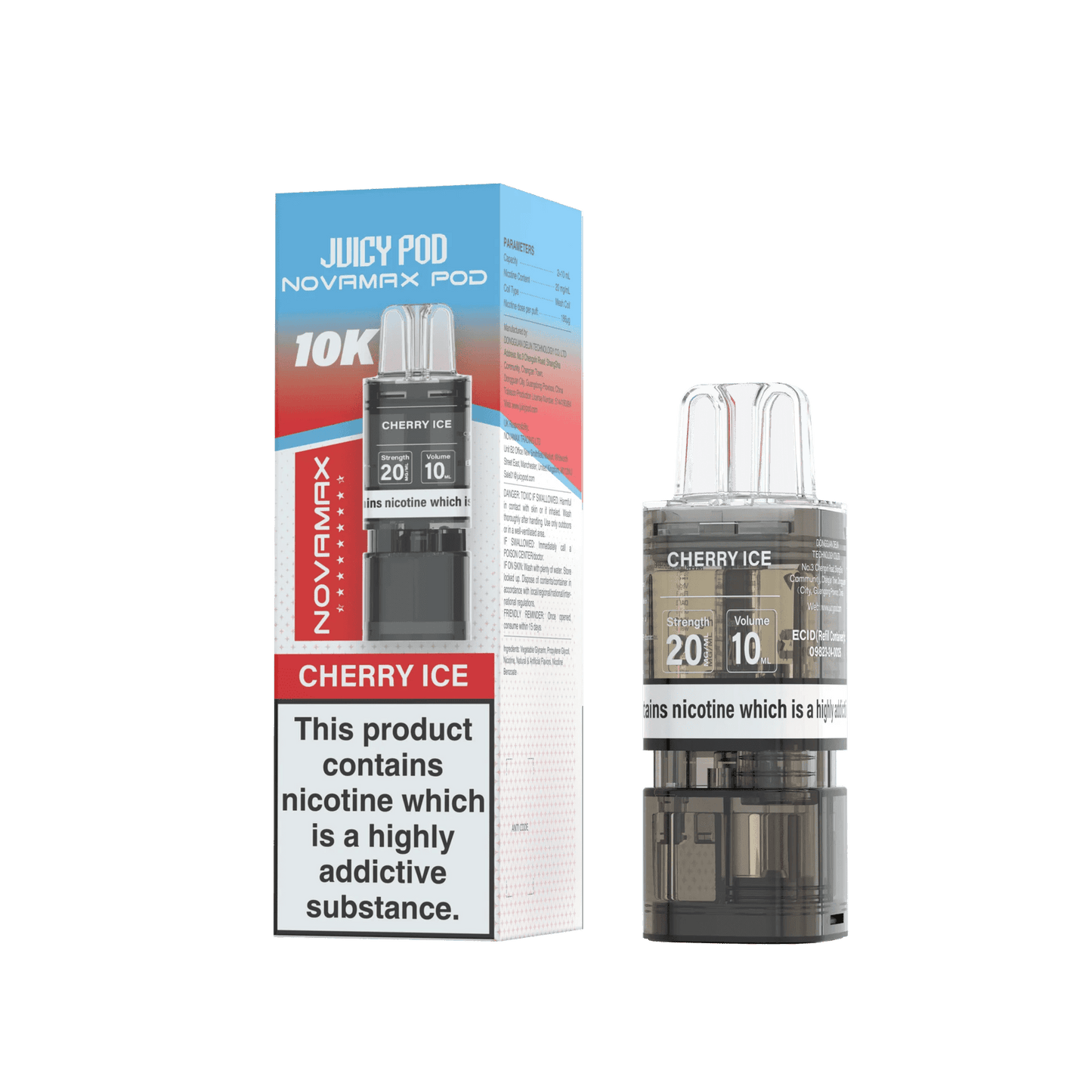 Juicy Pod Novamax 10k Replacement Pods - 10 pack