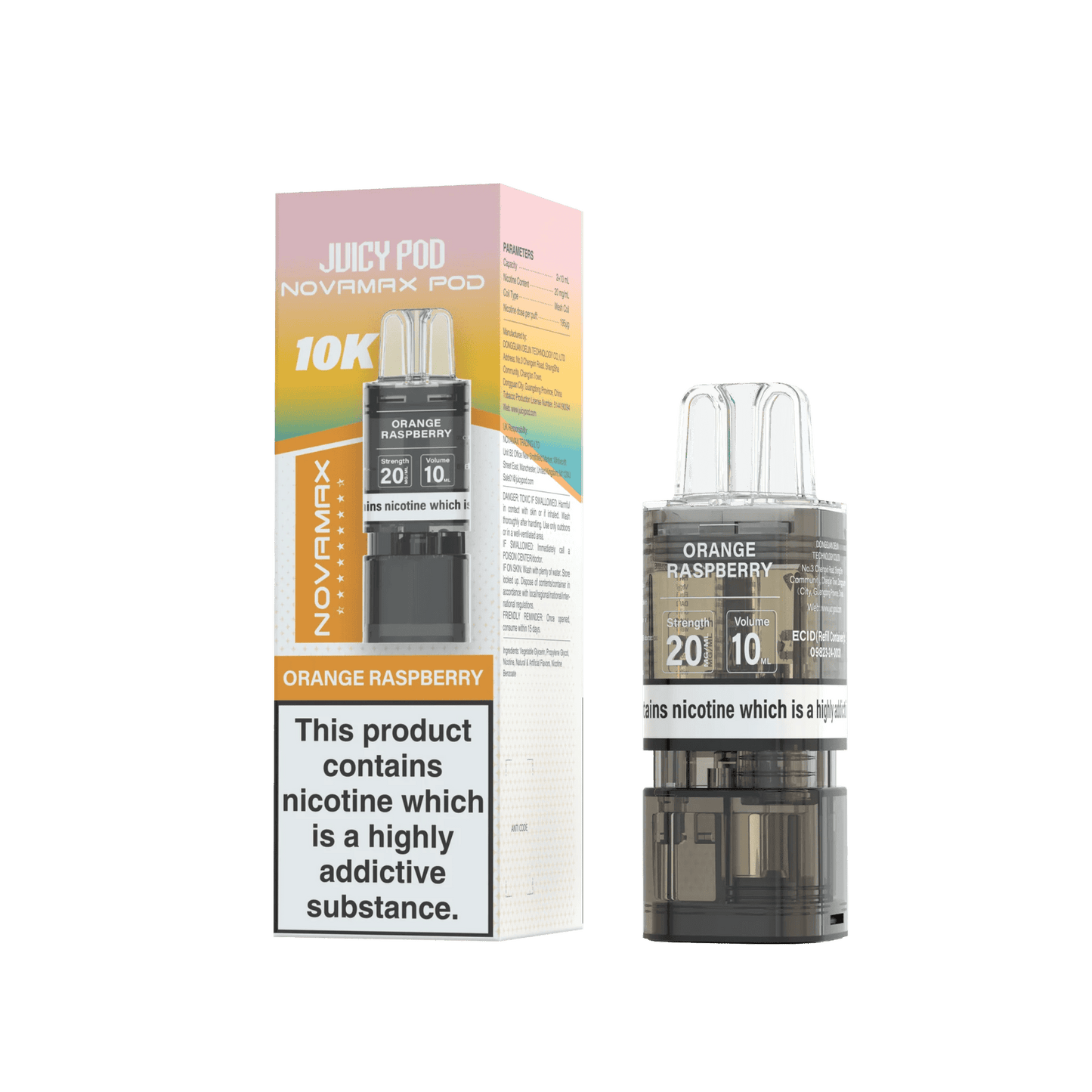 Juicy Pod Novamax 10k Replacement Pods - 10 pack