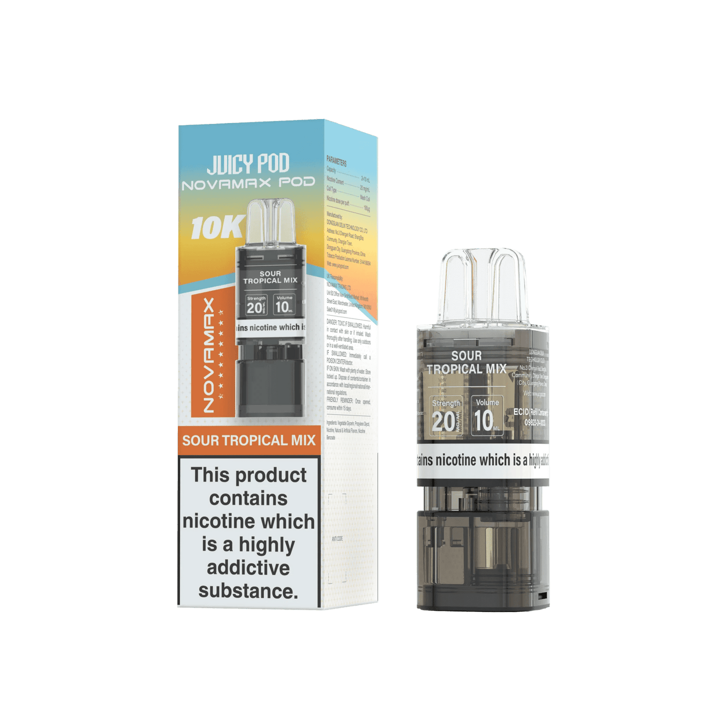 Juicy Pod Novamax 10k Replacement Pods - 10 pack