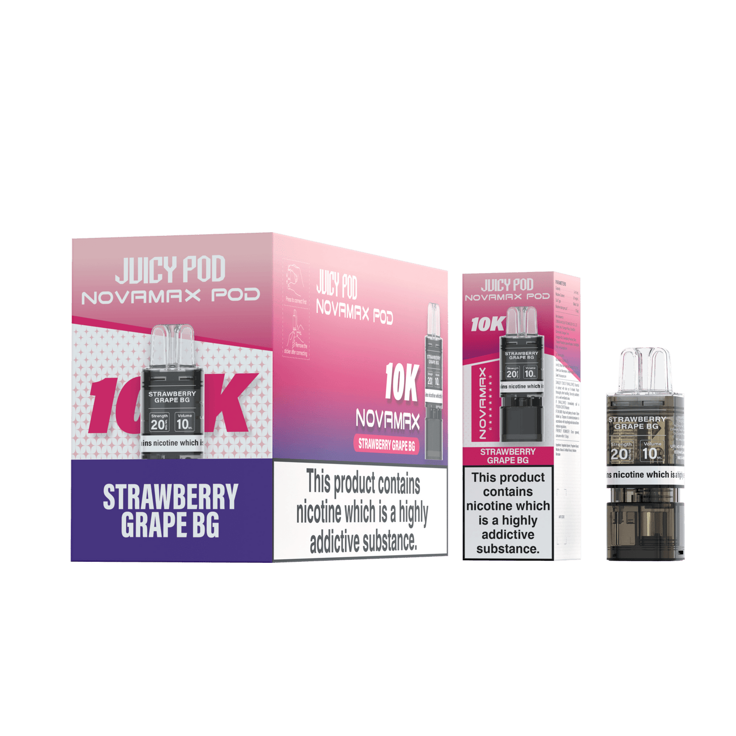 Juicy Pod Novamax 10k Replacement Pods - 10 pack