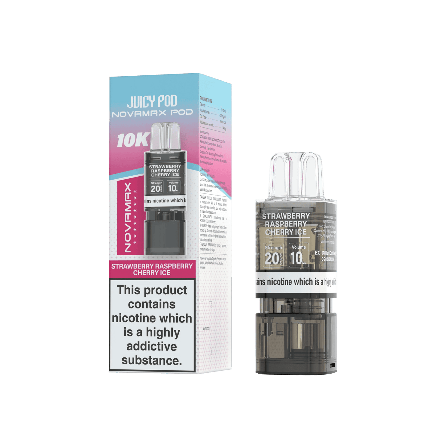 Juicy Pod Novamax 10k Replacement Pods - 10 pack