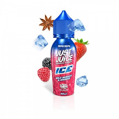 Just Juice Ice Range 50ml Shortfill E-liquids-Wild Berries and Aniseed-vapeukwholesale