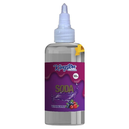 Kingston E-liquids Soda 500ml Shortfill-Vinberry Soda-vapeukwholesale