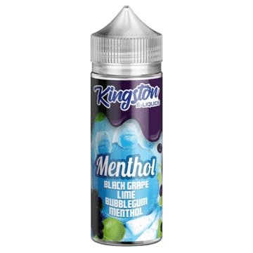 Kingston Menthol 100ML Shortfill-Black Grape Lime Bubblegum Menthol-vapeukwholesale