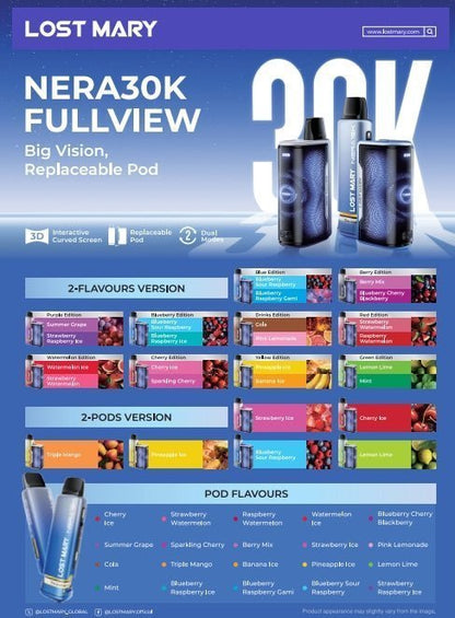 Lost Mary Nera 15K Replacement Pods Box of 5