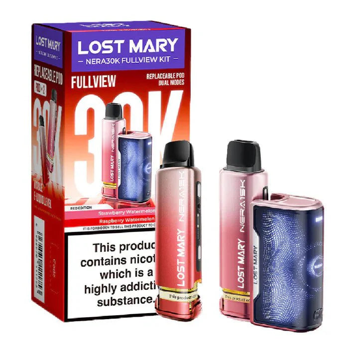 Lost Mary Nera 30K Disposable Vape Device Box Of 5, Red Edition