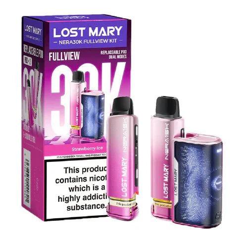 Lost Mary Nera 30K Disposable Vape Device Box Of 5, Strawberry Ice
