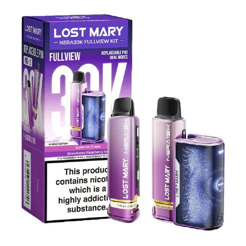 Lost Mary Nera 30K Disposable Vape Device Box Of 5, Purple Edition