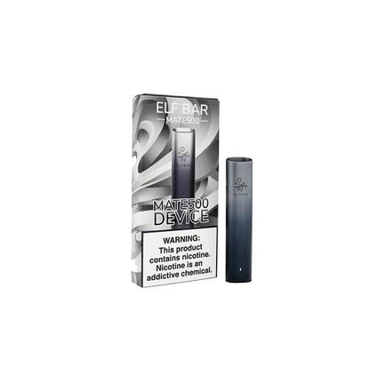 Elf Bar MATE 500 Disposable Vape Pod device Box of 10 , Black