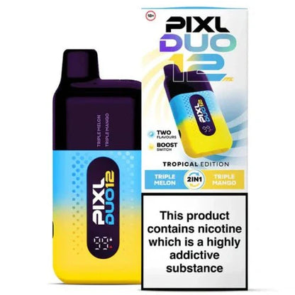 PIXL Duo 12 Disposable Vape – 6000 Puffs - Box Of 5 - #Vapewholesalesupplier#