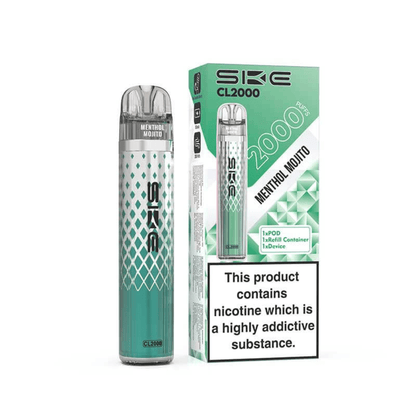 SKE CL2000 Prefilled Pod Kit Box of 10 - Vapewholesalesupplier