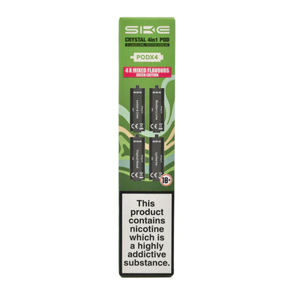 Ske Crystal 4in1 Prefilled Vape Pods, Green Edition Flavour 