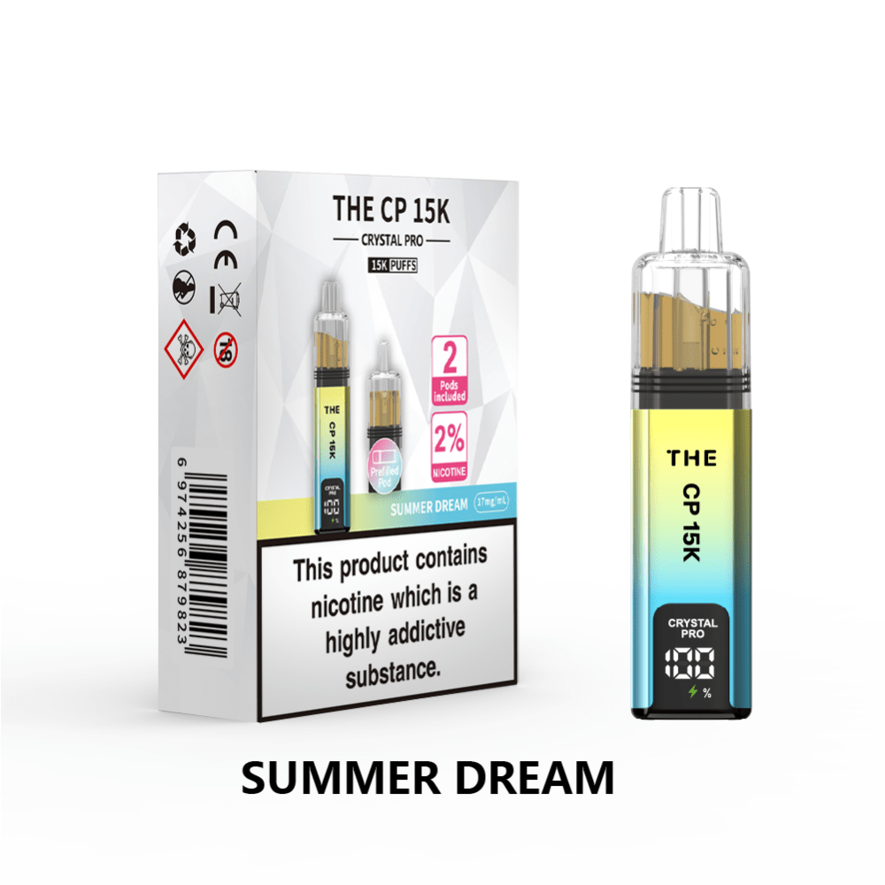 The CP 15K Prefilled Pod Kit by Crystal Pro Box of 5 - Vapewholesalesupplier