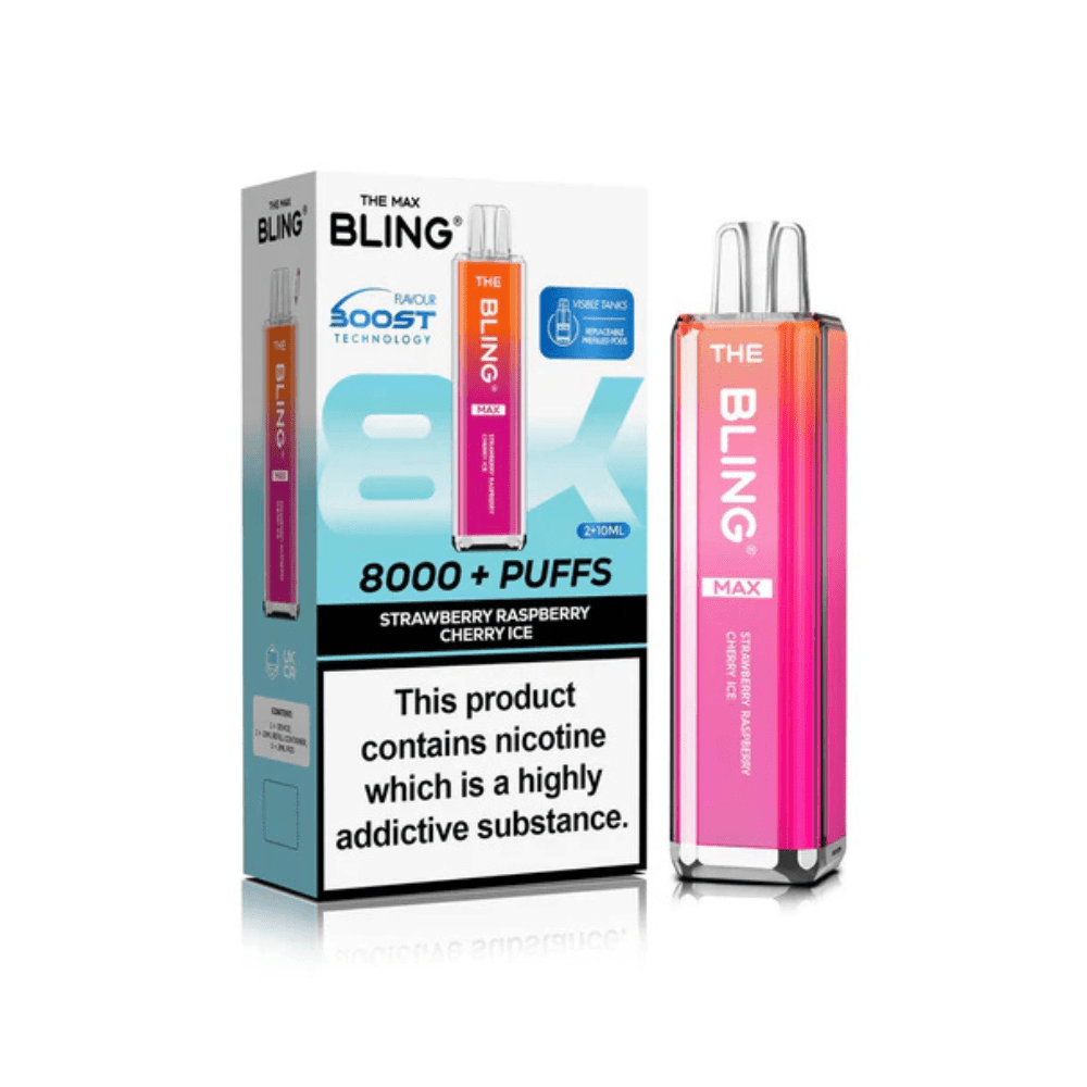 The Crystal Bling Max 8000 Prefilled Pod Kit | Box of 5 - Vapewholesalesupplier