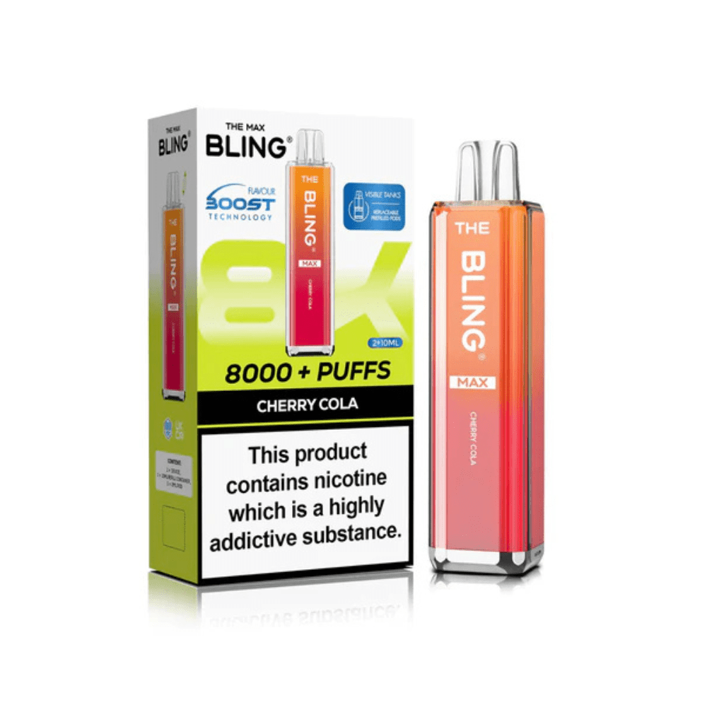 The Crystal Bling Max 8000 Prefilled Pod Kit | Box of 5 - Vapewholesalesupplier