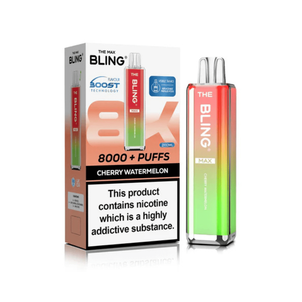 The Crystal Bling Max 8000 Prefilled Pod Kit | Box of 5 - Vapewholesalesupplier