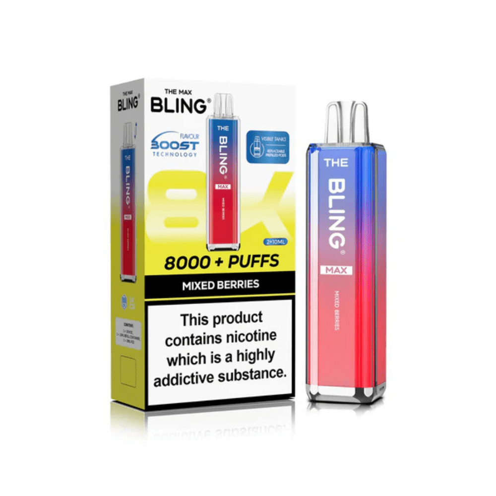 The Crystal Bling Max 8000 Prefilled Pod Kit | Box of 5 - Vapewholesalesupplier