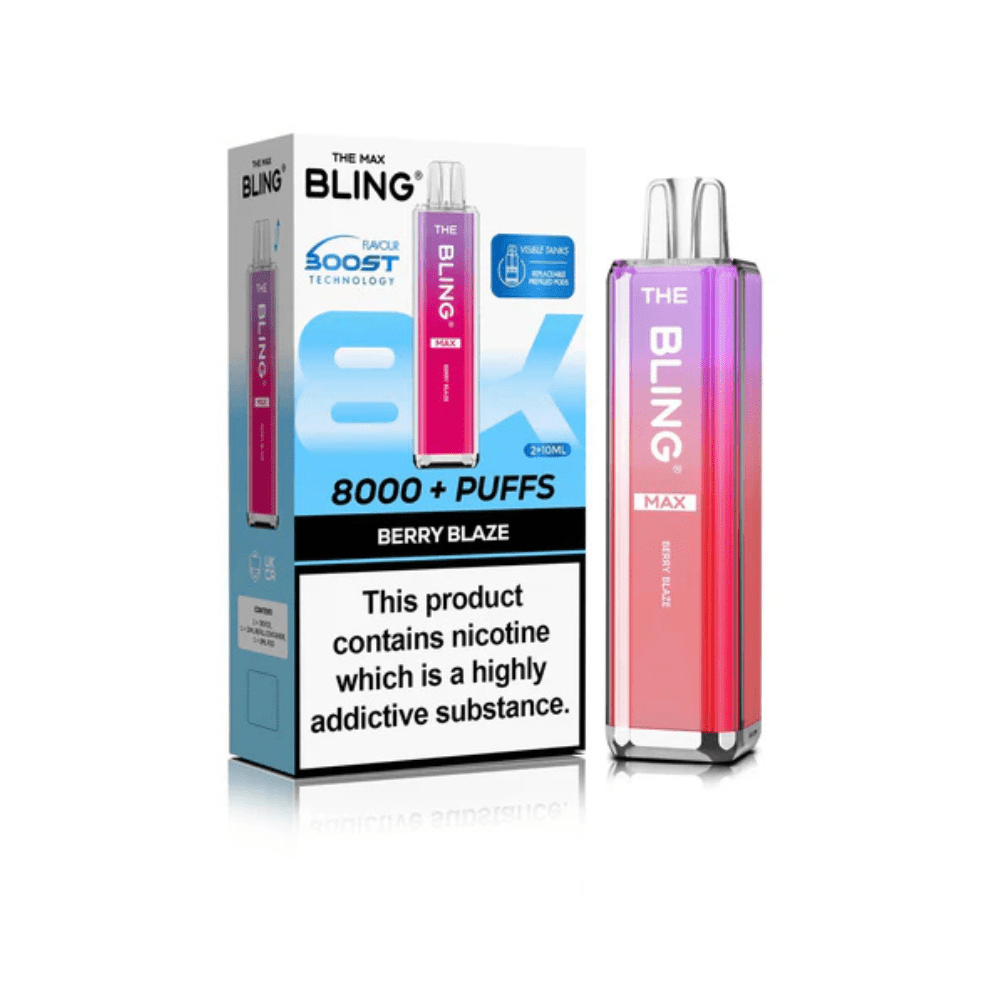 The Crystal Bling Max 8000 Prefilled Pod Kit | Box of 5 - Vapewholesalesupplier