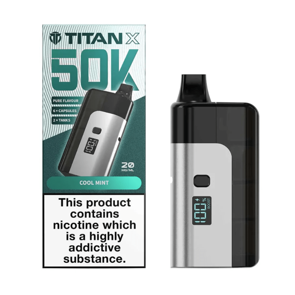 Titan X 50k Prefilled Pod Kit Box of 5 - Vapewholesalesupplier