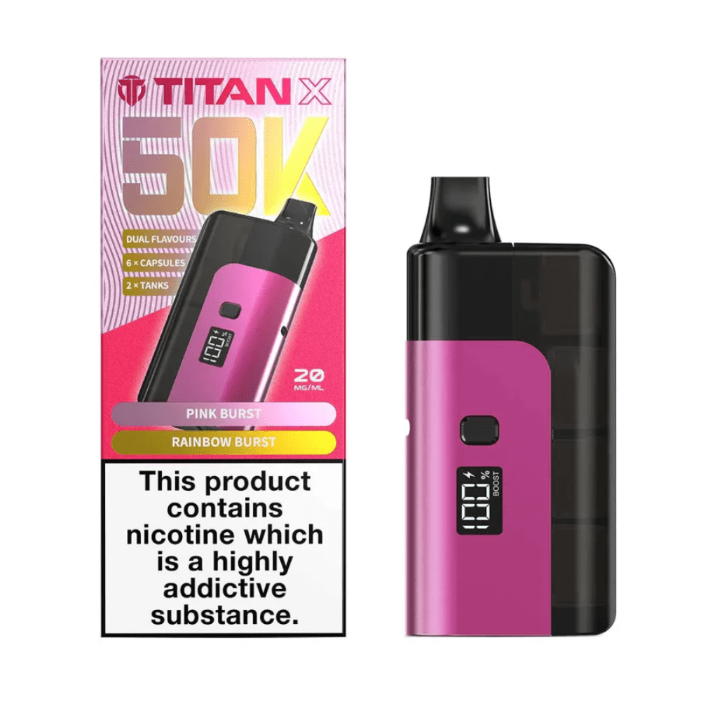 Titan X 50k Prefilled Pod Kit Box of 5 - Vapewholesalesupplier