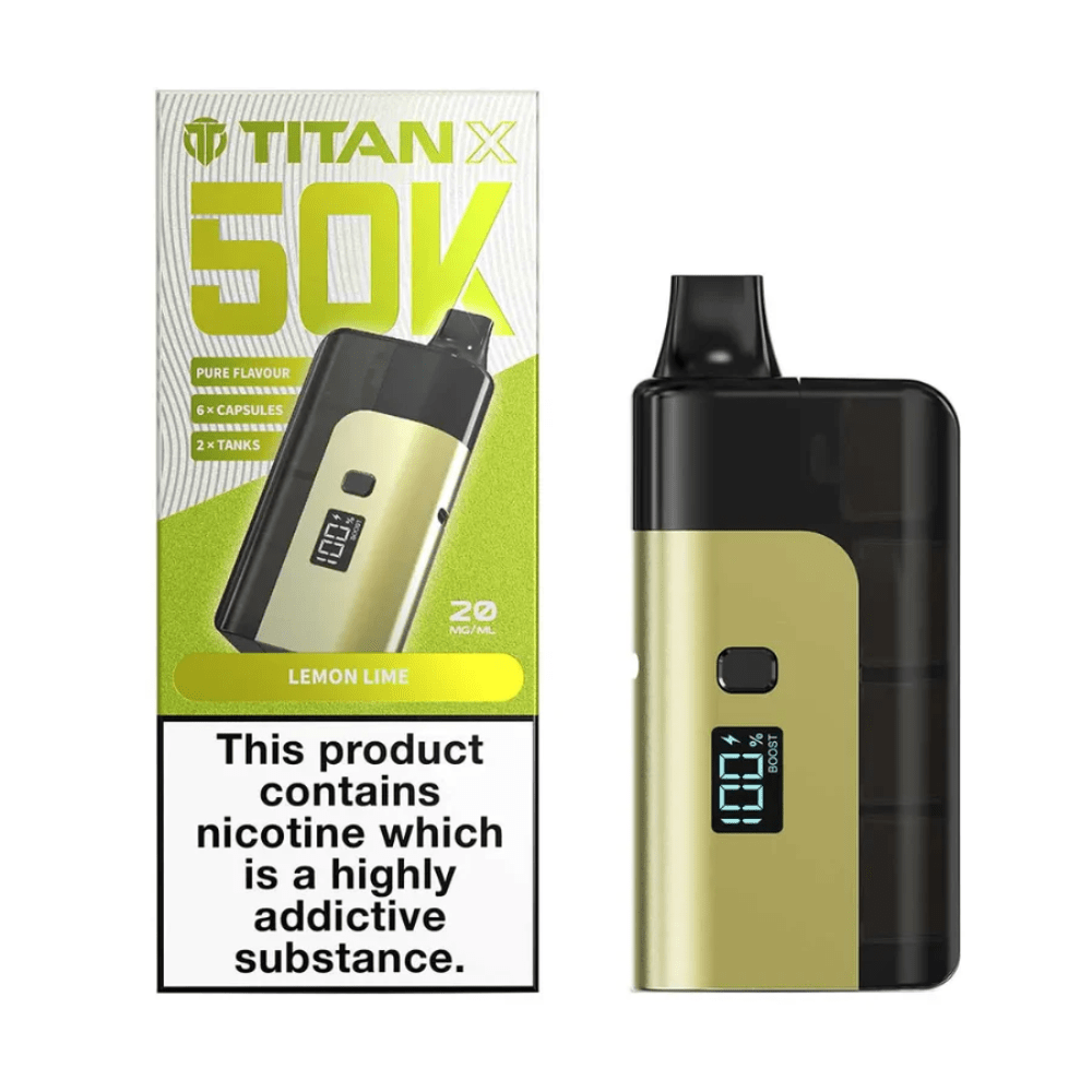 Titan X 50k Prefilled Pod Kit Box of 5 - Vapewholesalesupplier