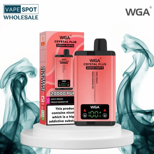 wga crystal plus 20000 puffs box of 10