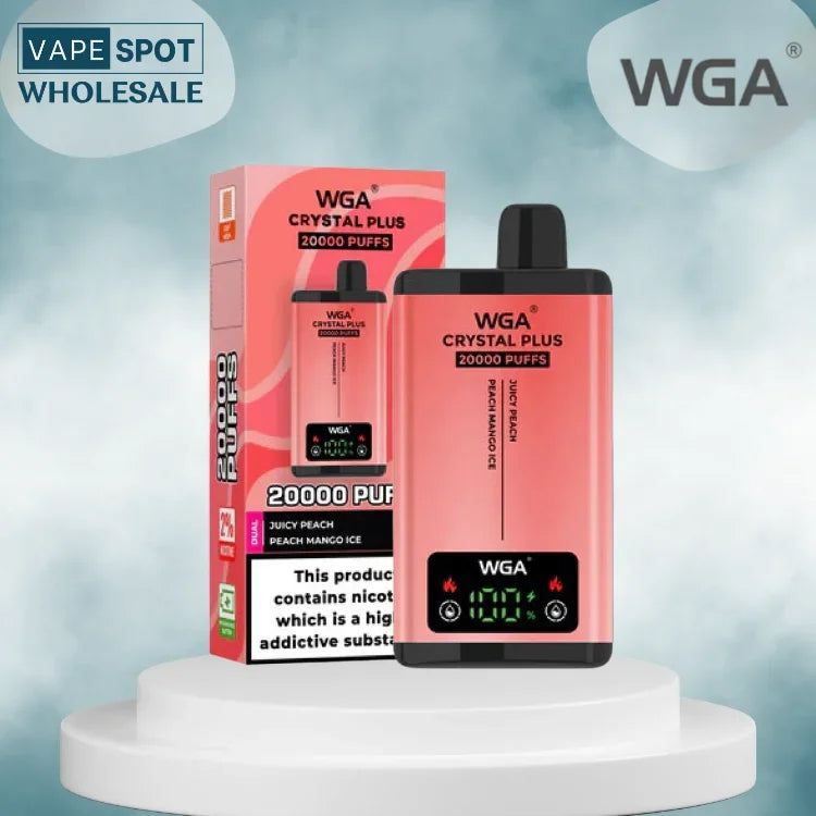 wga crystal plus 20000 puffs box of 10